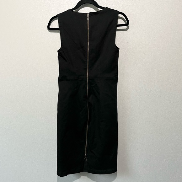LEVEL 99- Black Textured Midi Bodycon Dress Size S - Picture 2 of 3